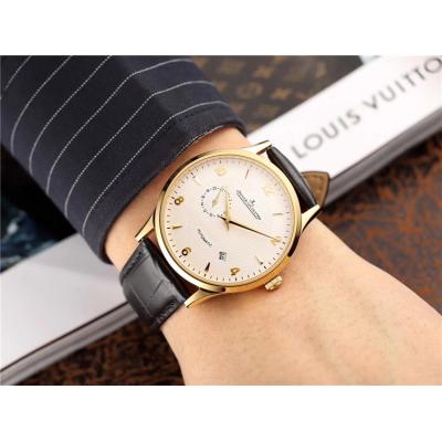 Replica Master Ultra Thin A8217 Automatic Movement Mens Watch White Dial Leather Strap E58