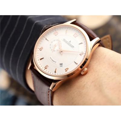 Replica Master Ultra Thin A8217 Automatic Movement Mens Watch White Dial Leather Strap E58