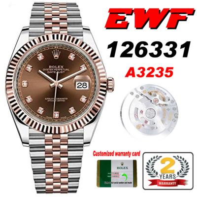 EWF Datejust 41 126331 A3235 Automatic Mens Watch ...