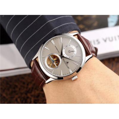 Replica Master Ultra Thin A21j Automatic Movement Mens Watch White Dial Leather Strap E59