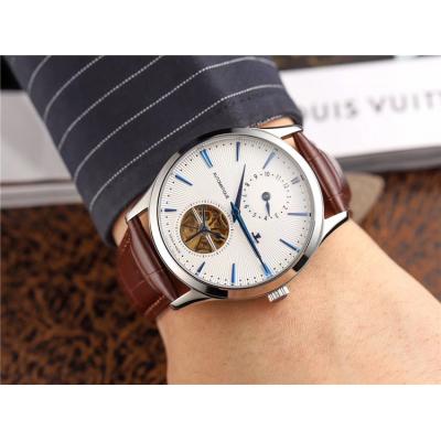 Replica Master Ultra Thin A21j Automatic Movement Mens Watch White Dial Leather Strap E59