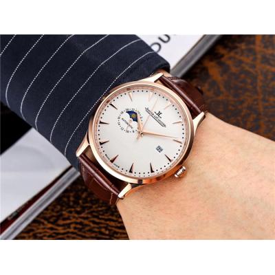 Replica Master Ultra Thin A8217 Automatic Movement Mens Watch Black Dial Leather Strap E65