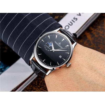 Replica Master Ultra Thin A8217 Automatic Movement Mens Watch Black Dial Leather Strap E65