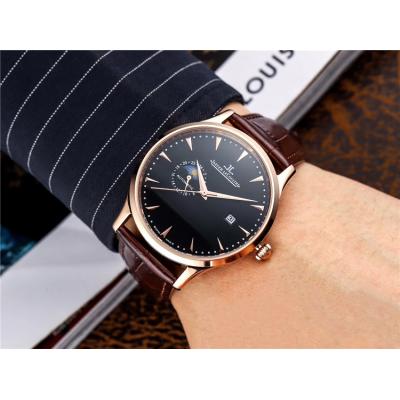 Replica Master Ultra Thin A8217 Automatic Movement Mens Watch Black Dial Leather Strap E65