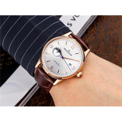 Replica Master Ultra Thin A21j Automatic Movement Mens Watch White Dial Leather Strap E67