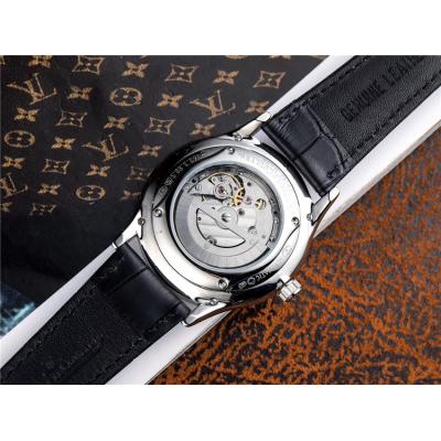 Replica Master Ultra Thin A21j Automatic Movement Mens Watch White Dial Leather Strap E67