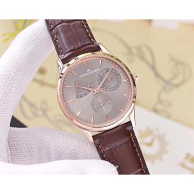 Replica Master A21j Automatic Movement Mens Watch White Dial Leather Strap A E68