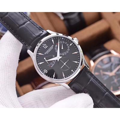 Replica Master A21j Automatic Movement Mens Watch Black Dial Leather Strap B E68