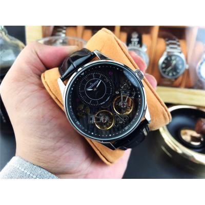 Replica Duomètre A21j Automatic Movement Mens Watch Double Tourbillon Dial Leather Strap E73