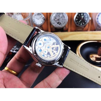 Replica Duomètre A21j Automatic Movement Mens Watch Double Tourbillon Dial Leather Strap E73