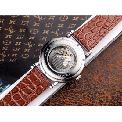 Replica Master A21j Automatic Movement Mens Watch White Dial Leather Strap A E76