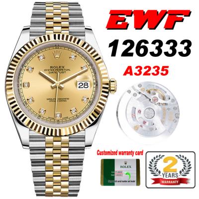 EWF Datejust 41 126331 A3235 Automatic Mens Watch ...