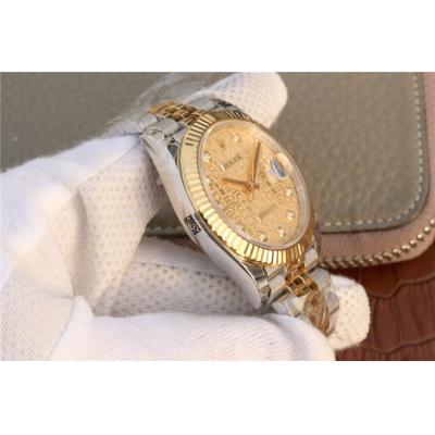 EWF Datejust 41 126331 A3235 Automatic Mens Watch Tow Tone YG  Champagne Diamonds Dial SS Jubilee Bracelet Best Edition