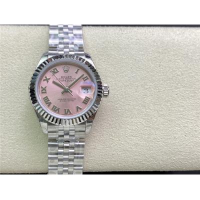 EWF DateJust 28 279174 A2671 Automatic Ladies Watch Womens Pink Roman Dial Jubilee Bracelet Best Edition