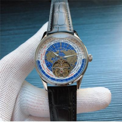 Replica Geophysic A21j Automatic Movement Mens Watch Geography Dial Leather Strap E82