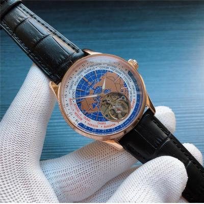 Replica Geophysic A21j Automatic Movement Mens Watch Geography Dial Leather Strap E82