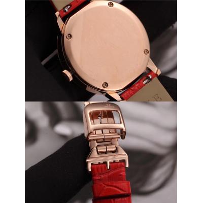 Replica Rendez-Vous Swiss Quartz Movement Womens Watch White Dial Diamonds Case Leather Strap A E83