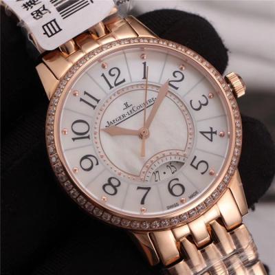 Replica Rendez-Vous Swiss Quartz Movement Womens Watch White Dial Diamonds Case Two Tone Rose Gold B E83