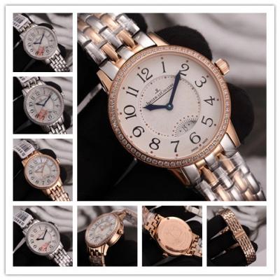 Replica Rendez-Vous Swiss Quartz Movement Womens Watch White Dial Diamonds Case Two Tone Rose Gold B E83