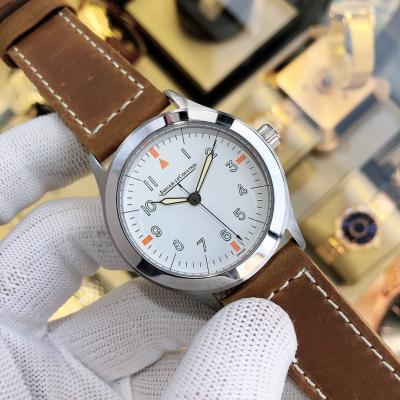 Replica Master Ultra Thin A21j Automatic Movement Mens Watch White Dial Leather Strap E85