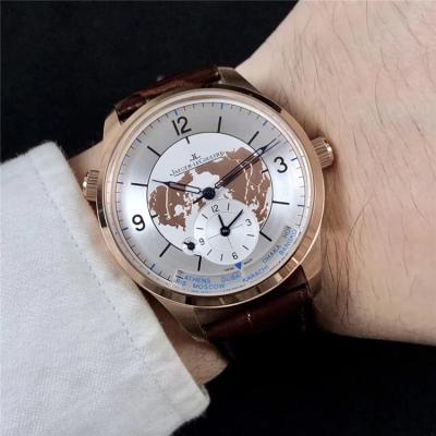 Replica Geophysic A21j Automatic Movement Mens Watch Geography Dial Leather Strap E88