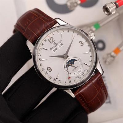 Replica Master Ultra Thin A21j Automatic Movement Mens Watch White Dial Leather Strap A E89