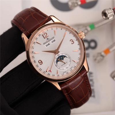 Replica Master Ultra Thin A21j Automatic Movement Mens Watch White Dial Leather Strap A E89