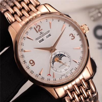 Replica Master Ultra Thin A21j Automatic Movement Mens Watch White Dial Rose Gold B E89