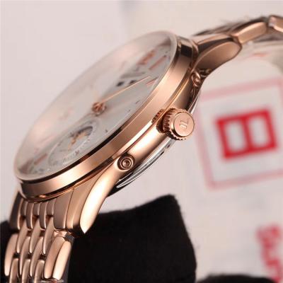 Replica Master Ultra Thin A21j Automatic Movement Mens Watch White Dial Rose Gold B E89