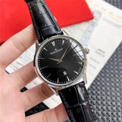 Replica Master Ultra Thin A21j Automatic Movement Mens Watch Silver Dial Leather Strap E90