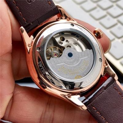 Replica Master Ultra Thin A21j Automatic Movement Mens Watch White Dial Leather Strap B E93