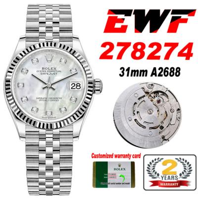 EWF Datejust 31 278273 A2688 Automatic Womens Watc...