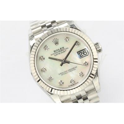 EWF Datejust 31 278273 A2688 Automatic Womens Watch MOP Diamond Dial SS Jubilee Bracelet  Best Edition