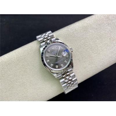 EWF Datejust 31 278273 A2688 Automatic Womens Watch Gray Diamonds Dial SS Jubilee Bracelet  Best Edition