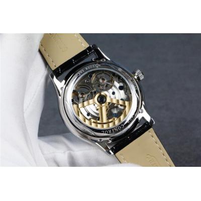 Replica Duomètre A21j Automatic Movement Mens Watch Double Tourbillon Dial Leather Strap E103