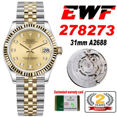 EWF Datejust 31 278273 A2688 Automatic Womens Watc...