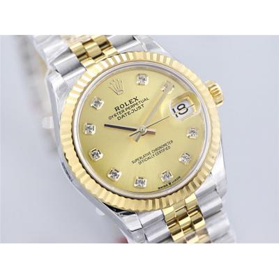 EWF Datejust 31 278273 A2688 Automatic Womens Watch Two Tone YG  Champagne Diamonds Dial SS Jubilee Bracelet  Best Editi