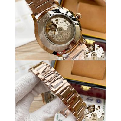 Replica Master Grande Tradition A21j Automatic Movement Mens Watch White Dial Diamonds Case Rose Gold A E108