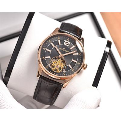 Replica Master Ultra Thin A21j Automatic Movement Mens Watch Black Dial Leather Strap A E110