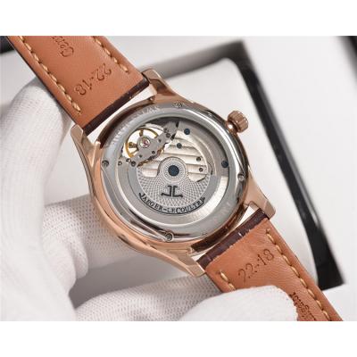 Replica Master Ultra Thin A21j Automatic Movement Mens Watch Black Dial Leather Strap A E110