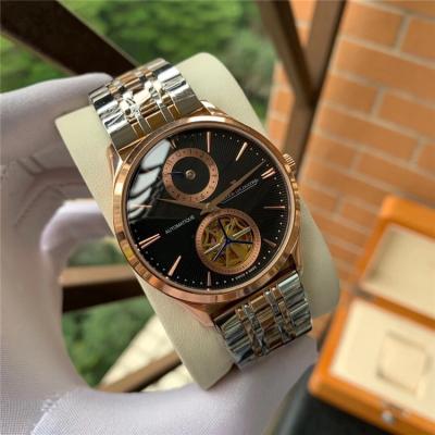 Replica Master Ultra Thin A21j Automatic Movement Mens Watch White Dial Two Tone Rose Gold E114