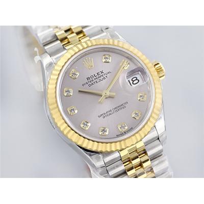 EWF Datejust 31 278273 A2688 Automatic Womens Watch Two Tone YG  Silver Diamonds Dial SS Jubilee Bracelet  Best Edition