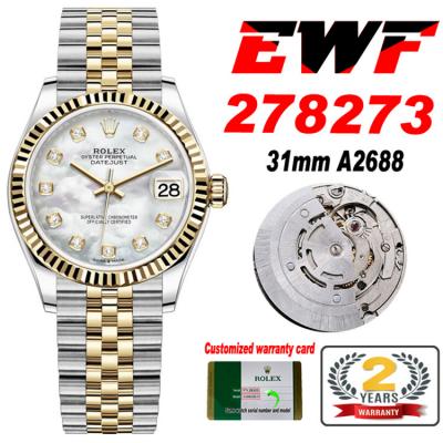 EWF Datejust 31 278273 A2688 Automatic Womens Watc...