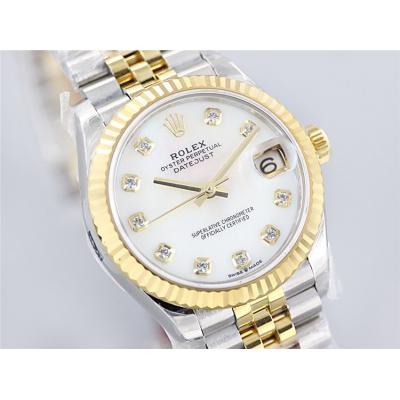 EWF Datejust 31 278273 A2688 Automatic Womens Watch Two Tone YG  MOP Diamonds Dial SS Jubilee Bracelet  Best Edition