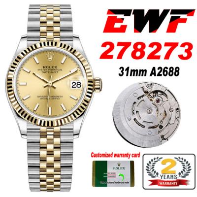 EWF Datejust 31 278273 A2688 Automatic Womens Watc...