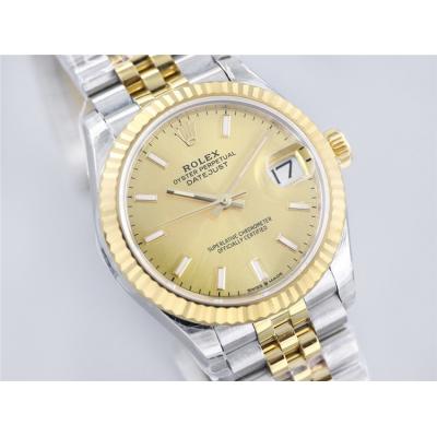 EWF Datejust 31 278273 A2688 Automatic Womens Watch Two Tone YG  Champagne Stick Dial SS Jubilee Bracelet  Best Edition