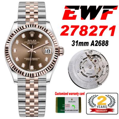 EWF Datejust 31 278271 A2688 Automatic Womens Watc...