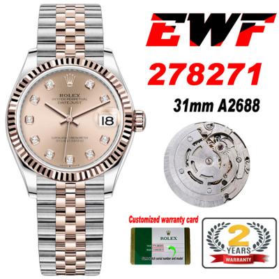 EWF Datejust 31 278271 A2688 Automatic Womens Watc...