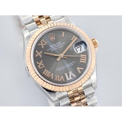 EWF Datejust 31 278271 A2688 Automatic Womens Watch Two Tone RG Gray Roman Dial SS Jubilee Bracelet  Best Edition