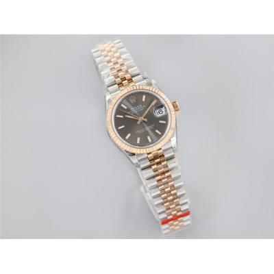 Datejust 31 278271 A2688 Automatic Womens Watch Two Tone RG Gray Stick Dial SS Jubilee Bracelet  Best Edition